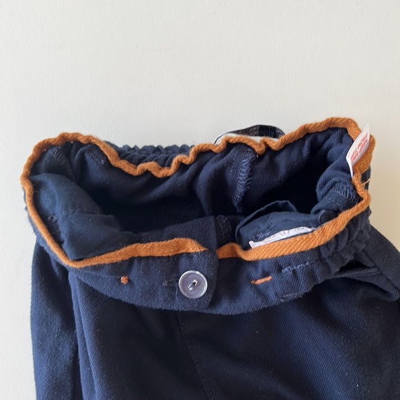Zara Baby Boys Pants Navy Elastic Waist Soft Size 9-12 Months - Picture 7 of 8